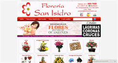 Desktop Screenshot of floreriasanisidro.com