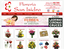Tablet Screenshot of floreriasanisidro.com